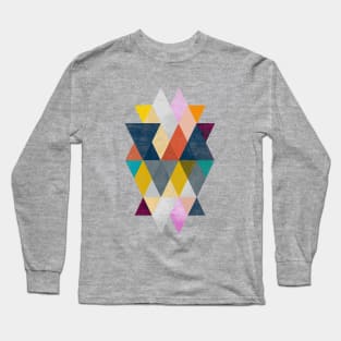 Geometric Triangles Long Sleeve T-Shirt